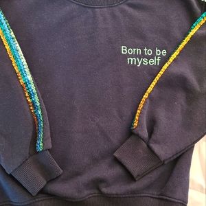 Girls Size 8/9 Sweatshirt Navy